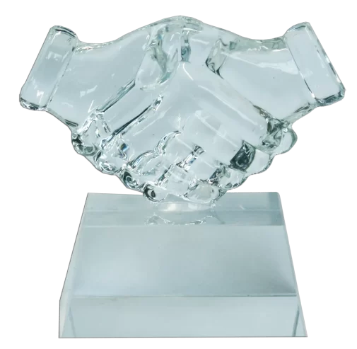 מגן זכוכית לחיצת ידיים